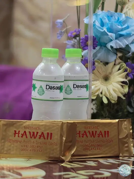 기본 제공되는 생수와 간식