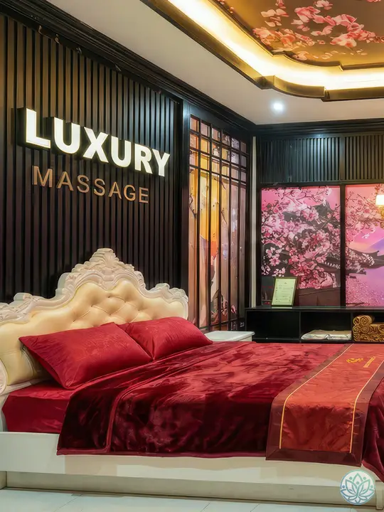 다른 각도에서 바라본 마사지 룸 내부