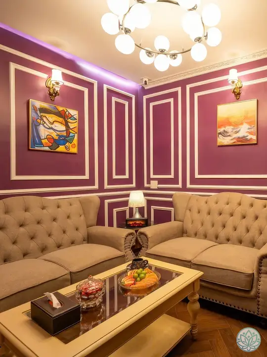 마사지 룸과 분리된 휴식 공간