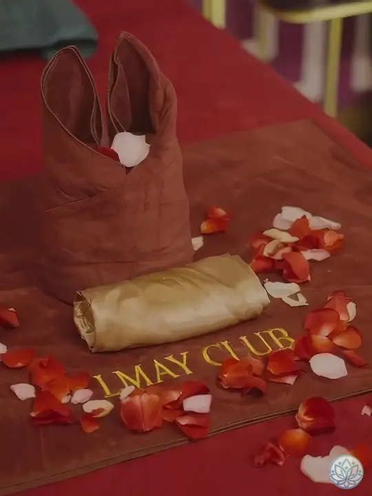 엘메이 스파의 마사지 베드 세팅 모습