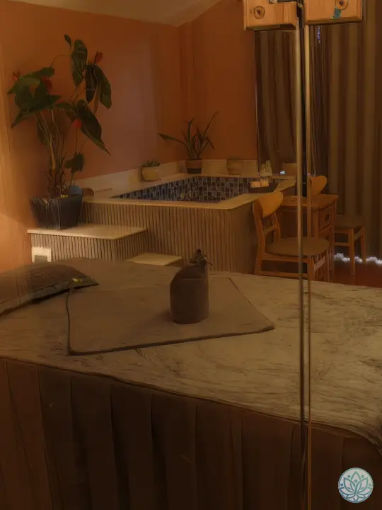 마사지 룸의 전반적인 모습