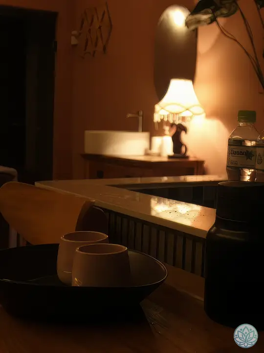 아늑한 조명이 어우러진 실내 분위기