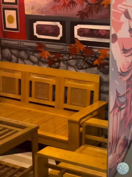 동양풍 대기 좌석