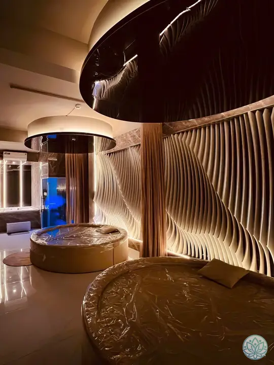 2개의 원형 베드