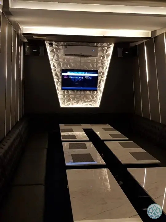 기본적인 노래방 룸 전경