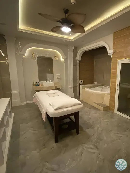 마사지 룸의 전경