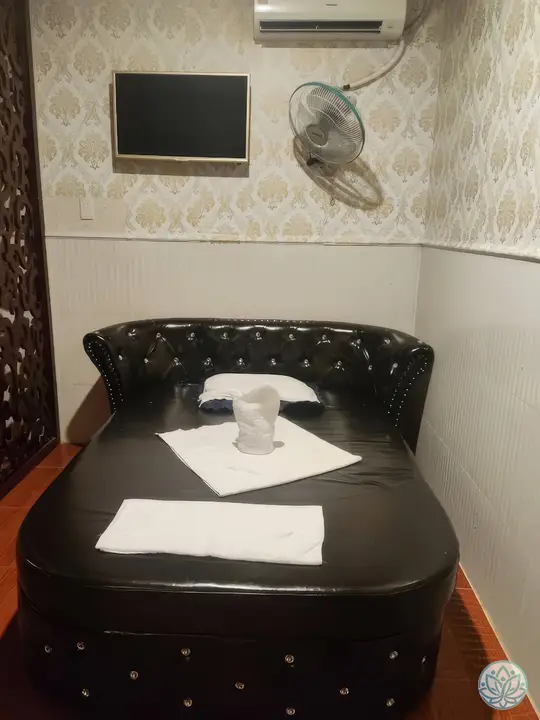 가죽 소파 침대 마사지룸