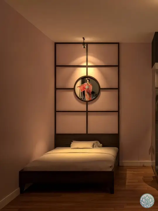 일본풍을 강조한 마사지 룸 내부